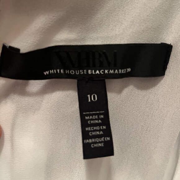 White House Black Market Sleeveless Halter Pleated Midi Dress - Picture 6 of 6